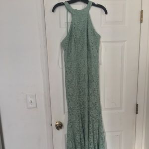 Mermaid style glitter textured dress
